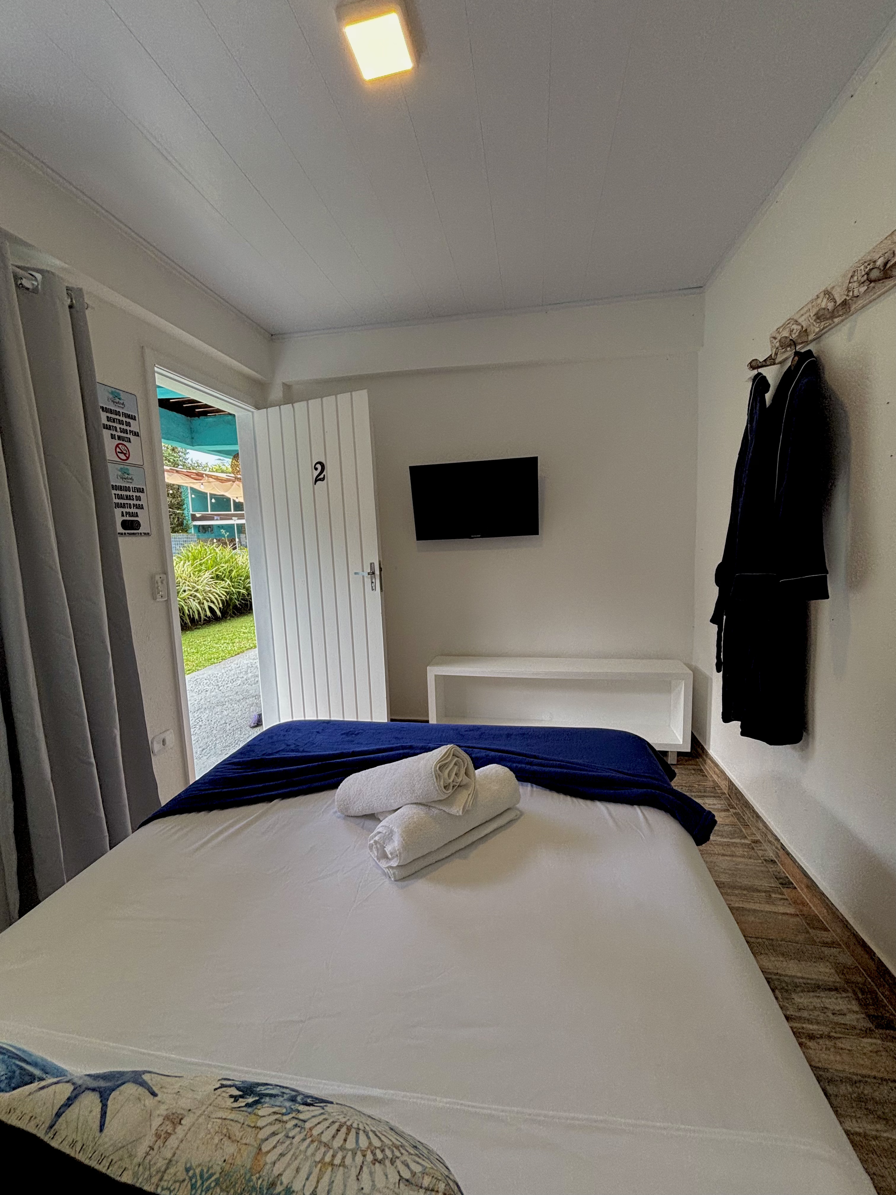 Quarto Duplo da Pousada Orquídeas do Guarujá